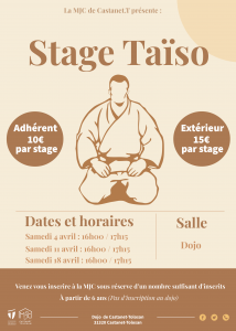 Stage Taïso @ Dojo